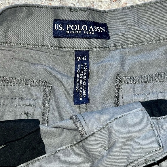 NWOT - U.S. Polo Assn. - Men’s - Size 32 Waist Cargo Shorts - 100% Cotton - Grey - Picture 2 of 3